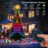 Christmas tree lights with solid color modes