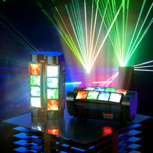 8 LED spider beam moving head party light, front view