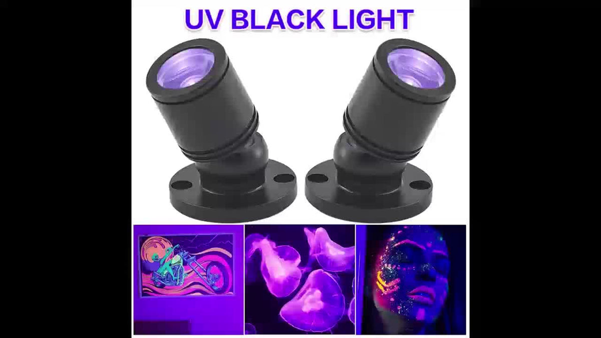 USB UV Black Light Mini Spotlights - Halloween Glow Party