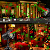 Black plastic Christmas light projector with US plug