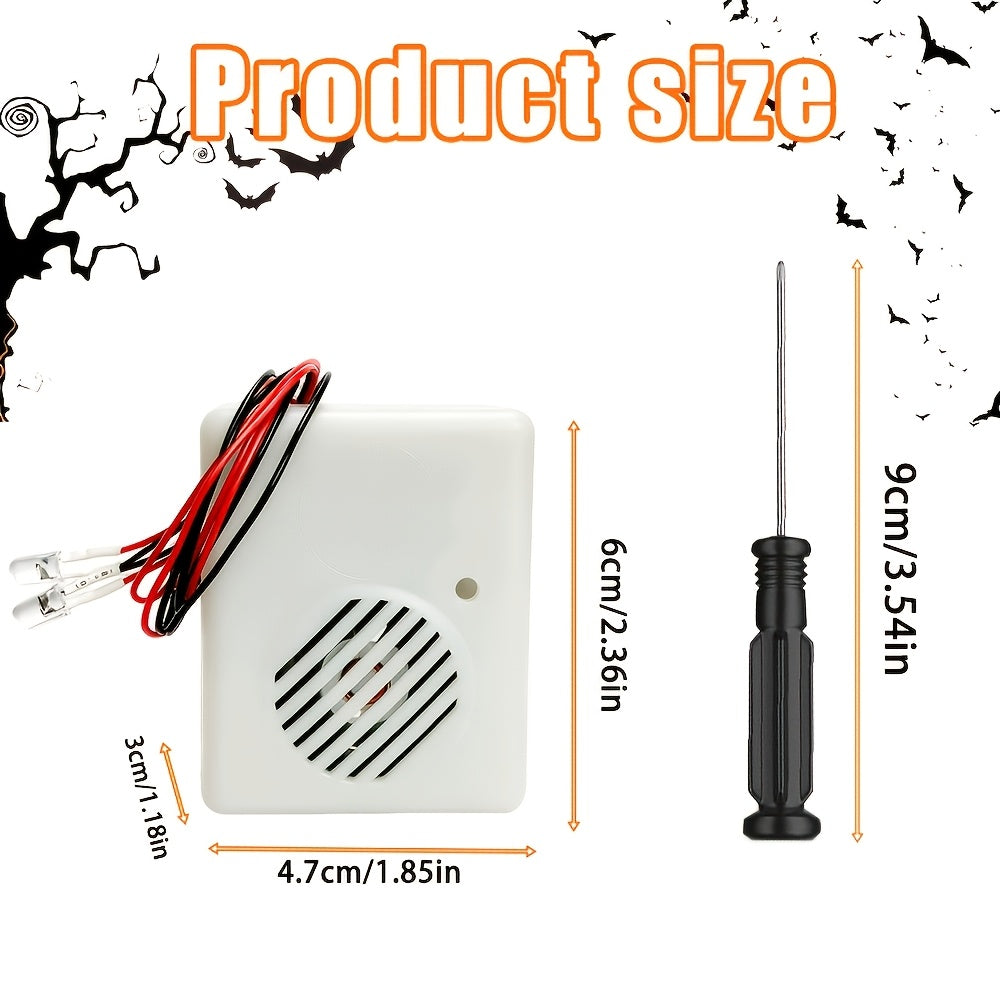 White prank sound machine for Halloween parties, ages 18 and up