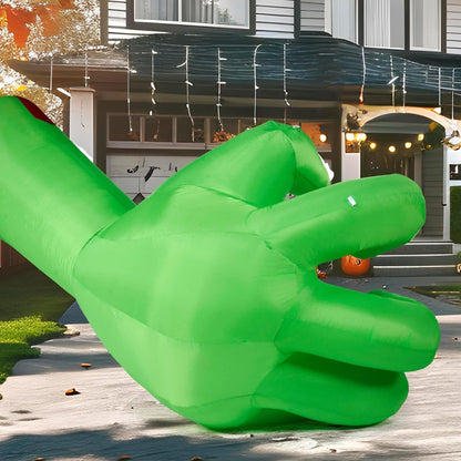 Power cord and plug on the zombie arm Halloween inflatable