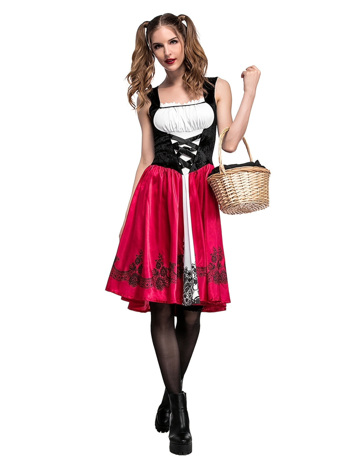 Cape and dress set laid out together