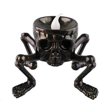 Halloween flameless tea light candle with skull design