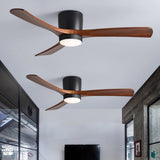 Eskil Ceiling Fan with Light, Wood Nordic Style, Integrated Warm Light, Indoor, 36 to 52 Inch