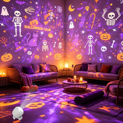 Halloween Tabletop Projection Lamp - Indoor Home Decoration Light