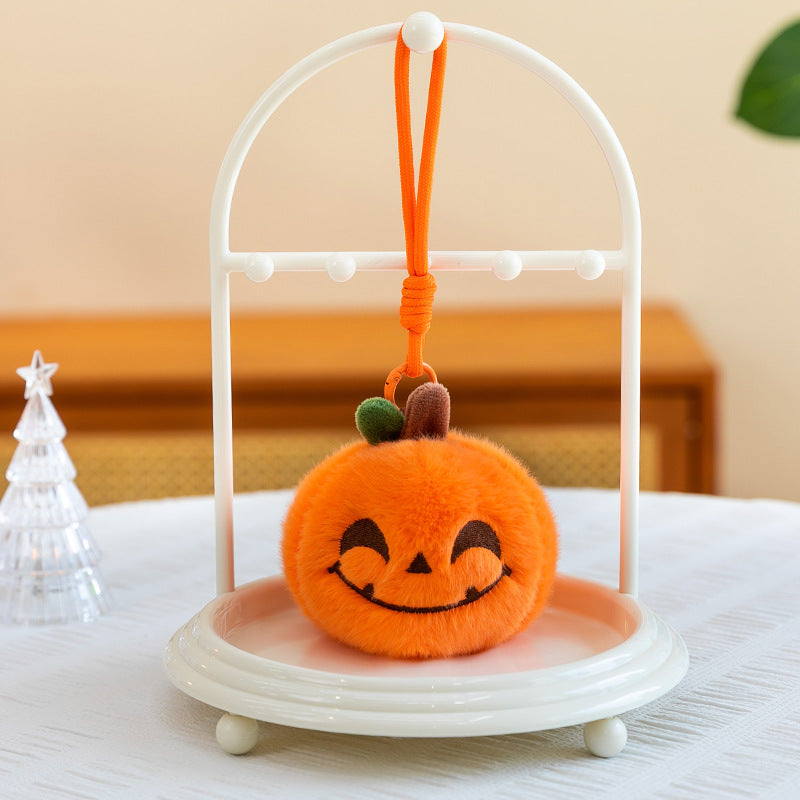 Pumpkin plush keychain set packaging