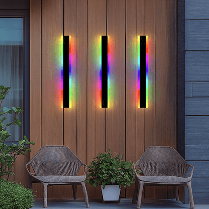 Haylen RGB – Outdoor Linear LED Wall Light, Color Changing, IP65 Waterproof