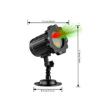 Christmas projector with Santa, tree and snowman patterns