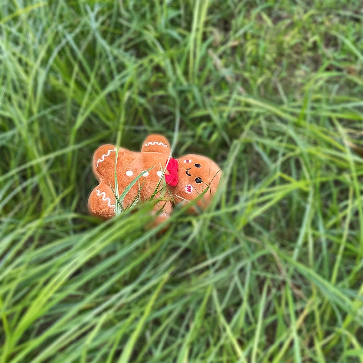 Light brown gingerbread plush with a cushion-like body