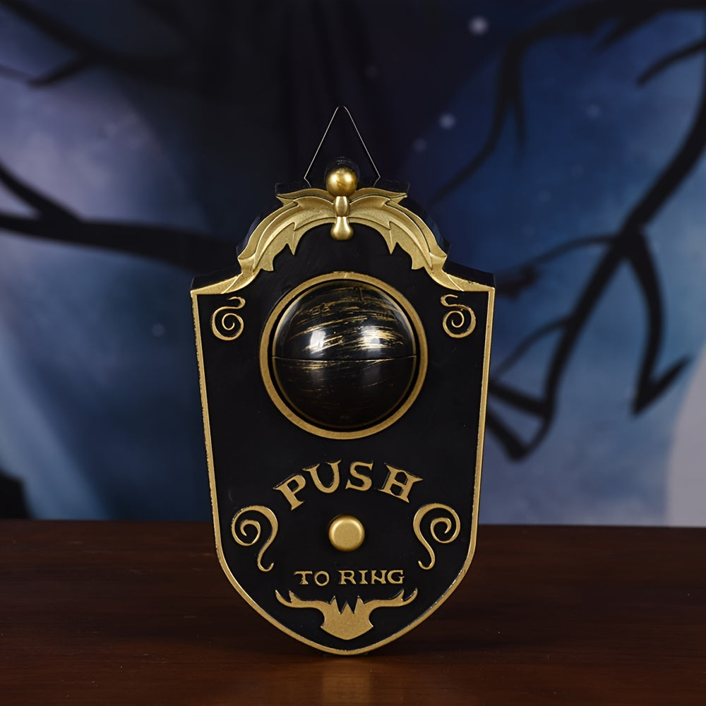 Light-up prank doorbell for Halloween entryways