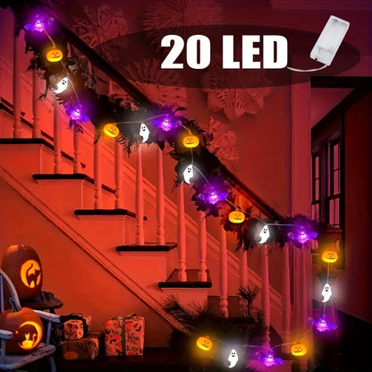 Halloween String Lights - Ghost Bat Pumpkin LED Décor