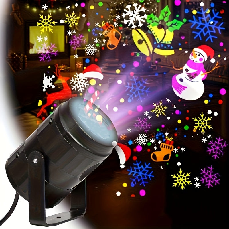 Multicolor rotating LED lamp for a bedroom