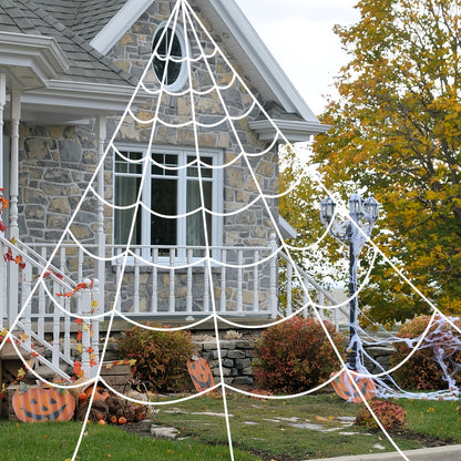 Giant Halloween Spider Web Decoration - Outdoor Yard & Porch Decor
