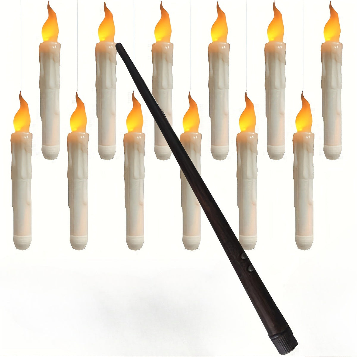 Floating LED Candle Lights - Halloween Ambiance Décor Set