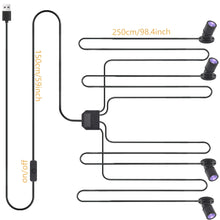 USB UV Black Light Mini Spotlights - Halloween Glow Party