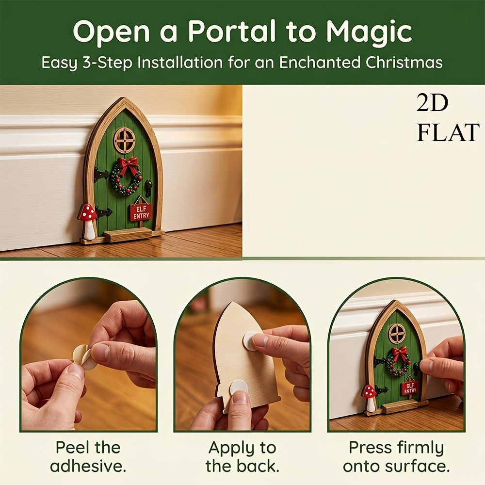 Second green design option for the elf baseboard door