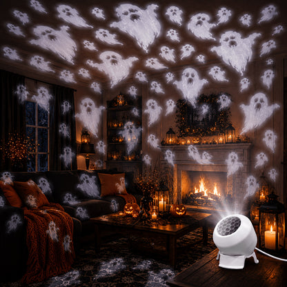Halloween Ghost Projector Light - LED Spooky Wall Projector