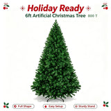 Branch tip detail on the 5 ft artificial pine Christmas tree