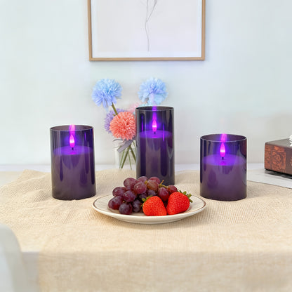 Flameless LED Candle Lamp Set - Halloween Ambiance Lighting