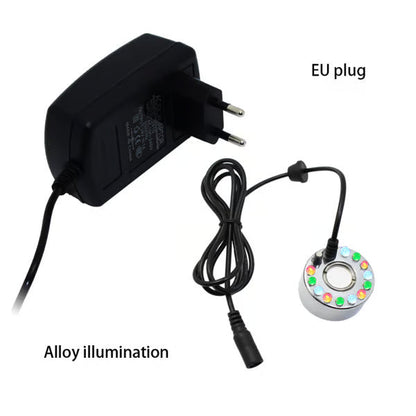 Ultrasonic Mist Maker Fogger with LED Lights, Indoor/Outdoor Halloween & Water Feature Fog Effect