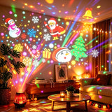 USB snow projection lamp in the Christmas style