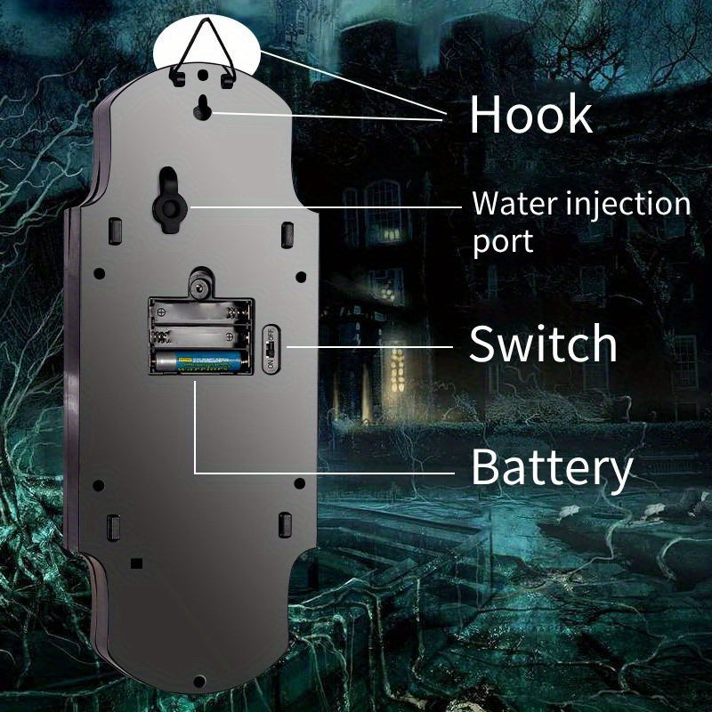 Induction sensor Halloween door prop shaped as a skeleton hand