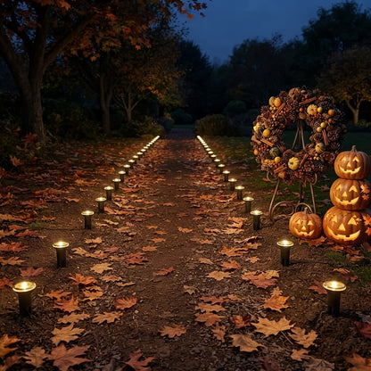 Solar Halloween Garden String Lights - Outdoor Spike Lights