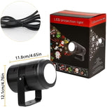 Christmas projector light with a snow effect