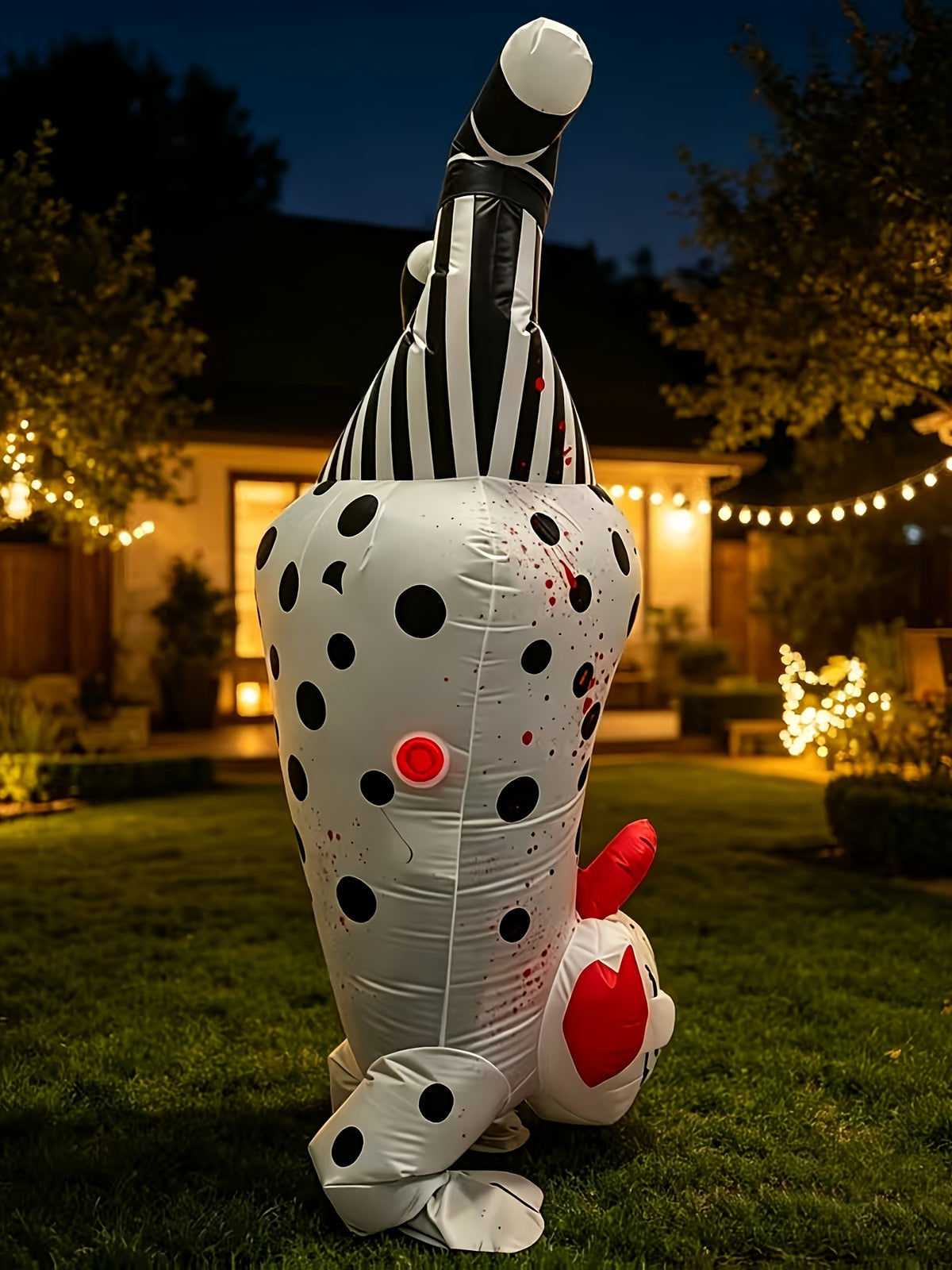 USB fan and closure detail on the inflatable costume