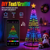Color changing Christmas tree for porch decor