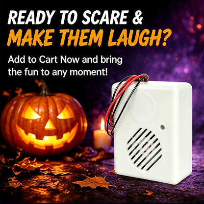 Hidden Halloween sound effects player, white housing