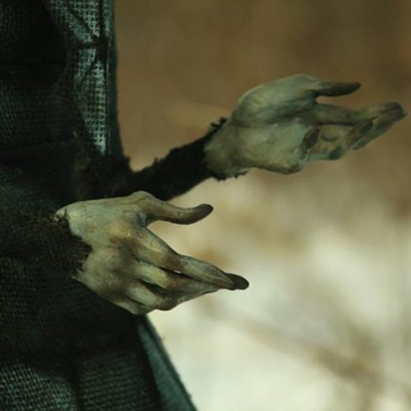 Witch sculpture Halloween decor figurine, product photo 2