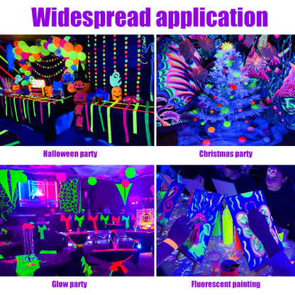 UV Black Light Flood Light - Halloween Glow Party Lighting