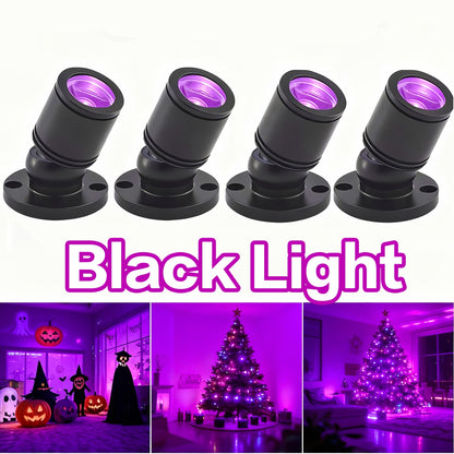 USB UV Black Light Mini Spotlights - Halloween Glow Party