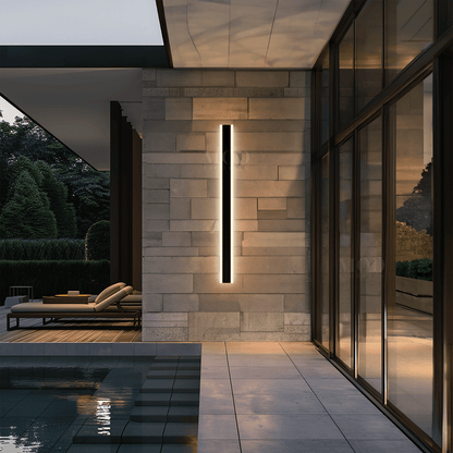 Strela Outdoor LED Wall Light – IP65 Waterproof, 3 Color Temperatures, Remote Dimming