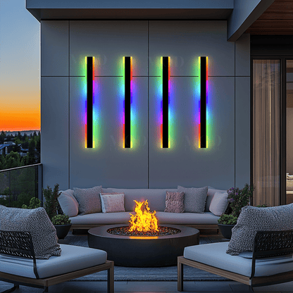 Haylen RGB – Outdoor Linear LED Wall Light, Color Changing, IP65 Waterproof