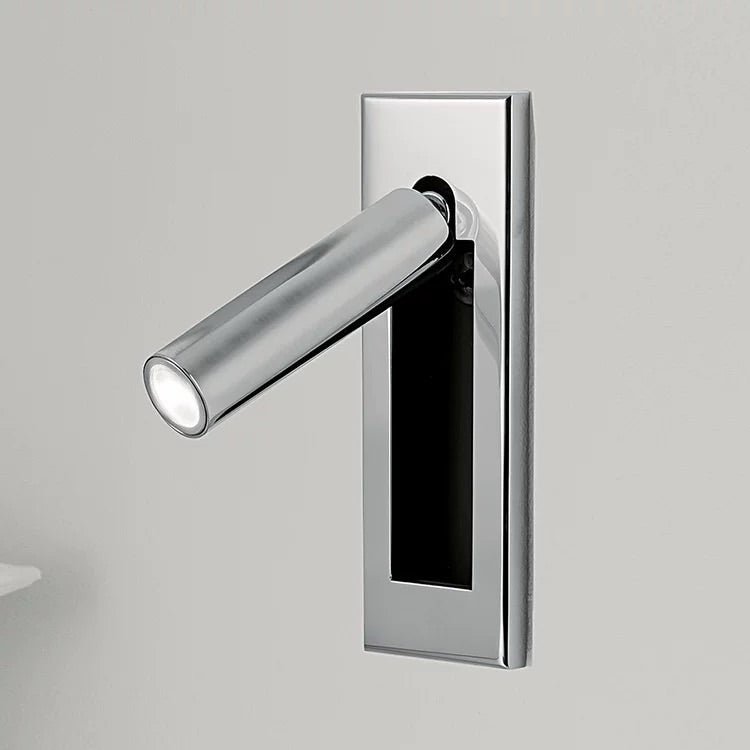 Eskil Bedside Wall Lights, Recessed Reading Sconce, Folds Flush, Pull Switch, 3000K Warm White