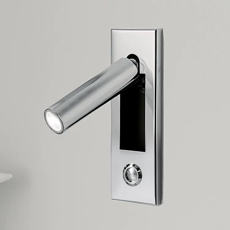 Eskil Bedside Wall Lights, Recessed Reading Sconce, Folds Flush, Pull Switch, 3000K Warm White