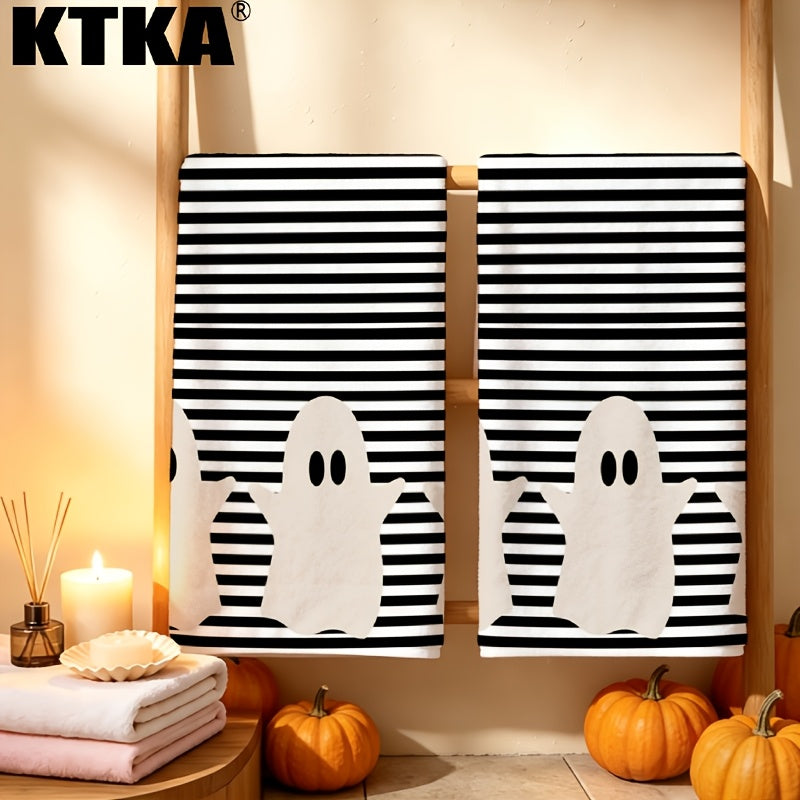 Ghost Print Kitchen Towels - Halloween Kitchen Décor Set