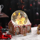 Snowman snow globe centerpiece for holiday decor