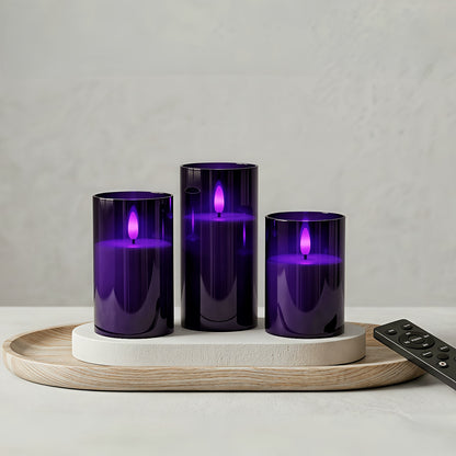 Flameless LED Candle Lamp Set - Halloween Ambiance Lighting