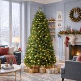 Pre-Lit Christmas Tree, 5 ft, Warm White, 13 Light Modes
