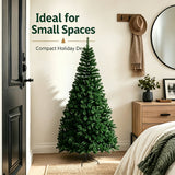 Artificial Christmas Tree, 82.7 or 94.5 in, Green Pine, Metal Base