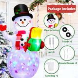 Christmas yard inflatable snowman, 5 ft tall