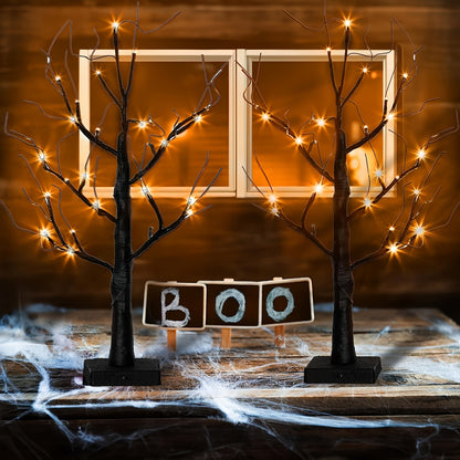 Halloween Desktop Tree Light - LED Tabletop Décor Set