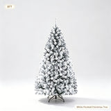 Hinged branch artificial Christmas tree with a Christmas tree skirt