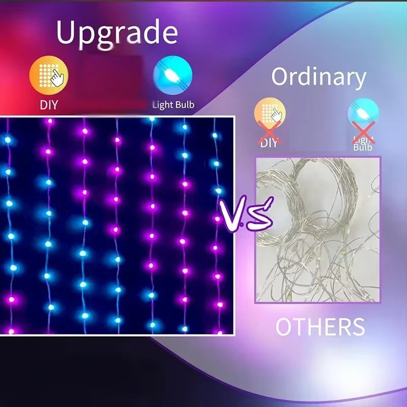 Smart LED curtain lights, photo 3