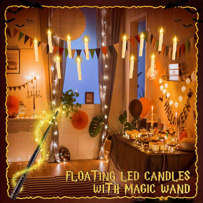 Halloween Flameless LED Floating Candles with Remote - Indoor Home Decor