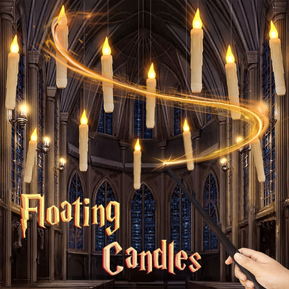 Floating LED Candle Lights - Halloween Ambiance Décor Set